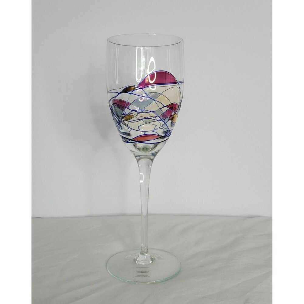 Luminescence Romania Milano Crystal Wine Glasses Set of 6 - Handblown 20oz